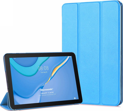 Huawei MatePad SE Kılıf Slim Translucent Back Smart Cover Mavi