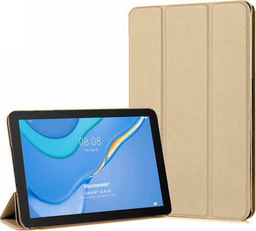 Huawei MatePad SE Kılıf Slim Translucent Back Smart Cover Gold