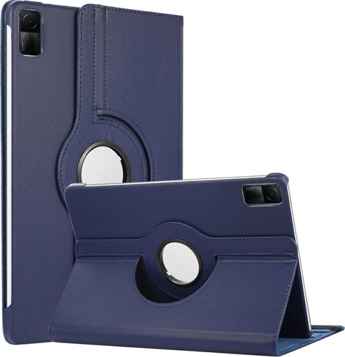 Xiaomi Redmi Pad Kılıf 360 Dönerli Stand Deri Lacivert