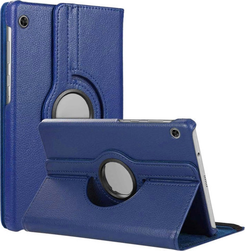Lenovo Tab M10 TB-X605F 10.1` Kılıf, (ZA480027TR) 360 Rotating Stand Deri Lacivert