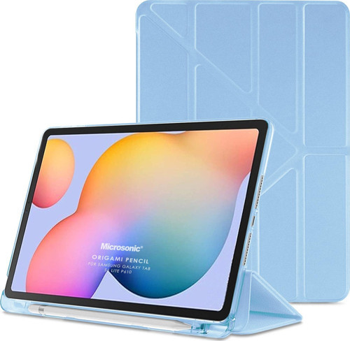 Samsung Galaxy Tab S6 Lite 10.4" P610 Kılıf Origami Pencil Mavi