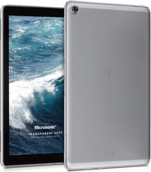 Huawei MatePad T10 Kılıf Transparent Soft Beyaz