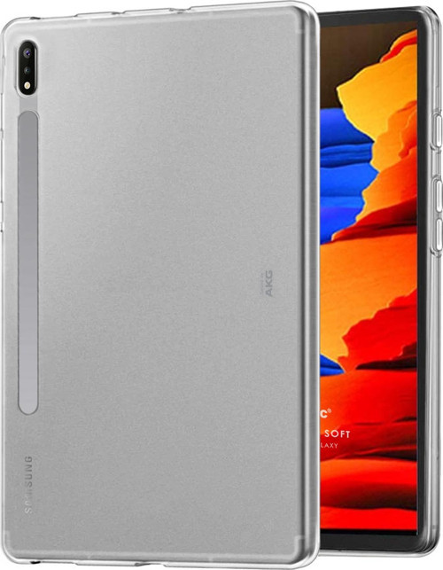 Samsung Galaxy Tab S7 Plus T970 Kılıf Transparent Soft Beyaz