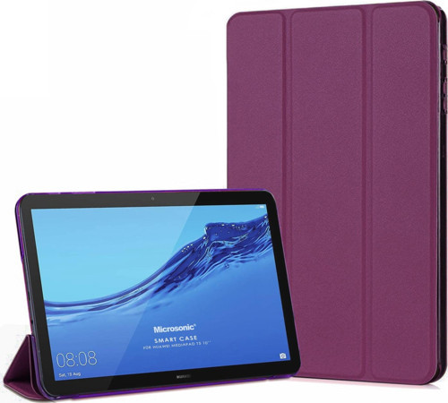 Huawei MediaPad T5 10 Smart Case ve Arka Kılıf Mor