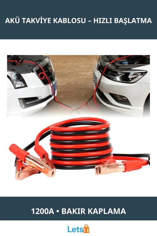1200 Amper Yüksek Performanslı Akü Takviye Kablosu