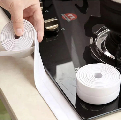 Su Sızdırmaz Geçirmez Bant Lavabo Küvet Kenar Bandı Küvet Duş 3,2 M X 38 Tamir Bandı Beyaz