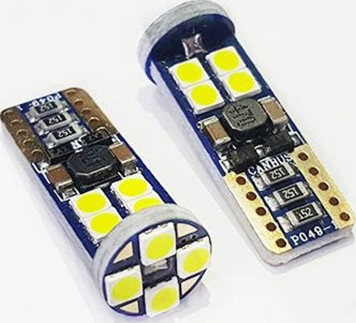 Platinum T10 3030 Chip 12Ledli Beyaz Led Ampul Aktif Canbus