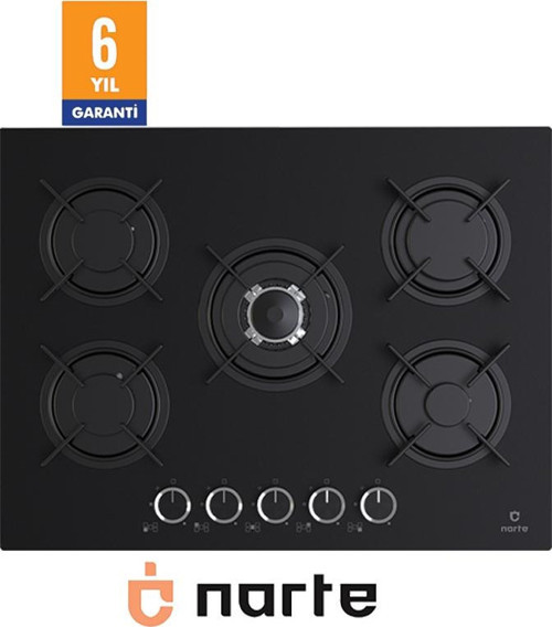 CG20070B - 70 CM , 5 Gözlü , Cam Ankastre Ocak , 6Yıl Garantili