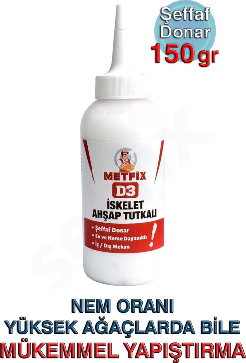 D3 İskelet Ahşap Tutkalı 150gr, Şeffaf Donar