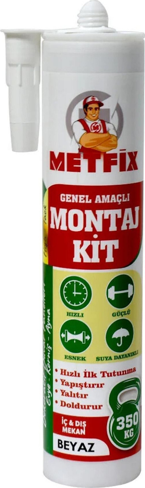 Korniş, Evye, Ayna ve Dekoratif Duvar Panelleri İçin Montaj Yapıştırıcı 290ml Beyaz