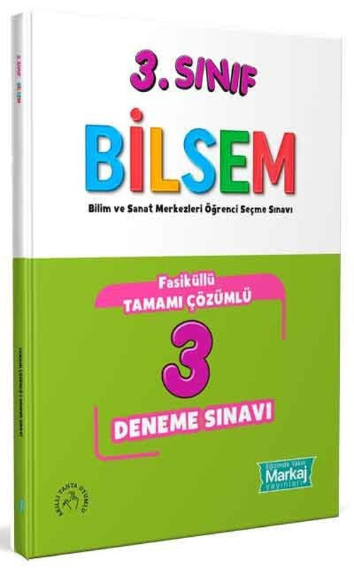 3. Sınıf Bilsem Çözümlü 3 Fasikül Deneme Sınavı Markaj Yayınları