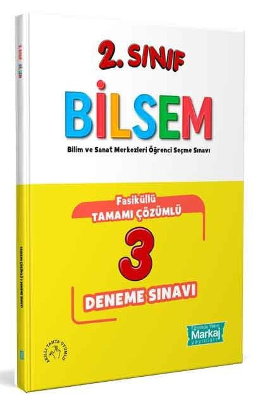 2. Sınıf Bilsem Çözümlü 3 Fasikül Deneme Sınavı Markaj Yayınları