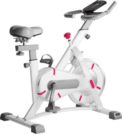 Yeni Nesil Beyaz Spin Bike Dikey Kondisyon Bisikleti Ev Koşu Bisikleti Egzersiz Dikey Yatay