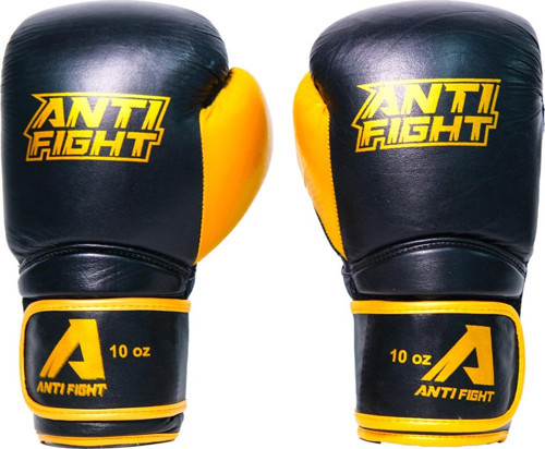 Golden Black Deri Boks Eldiveni
