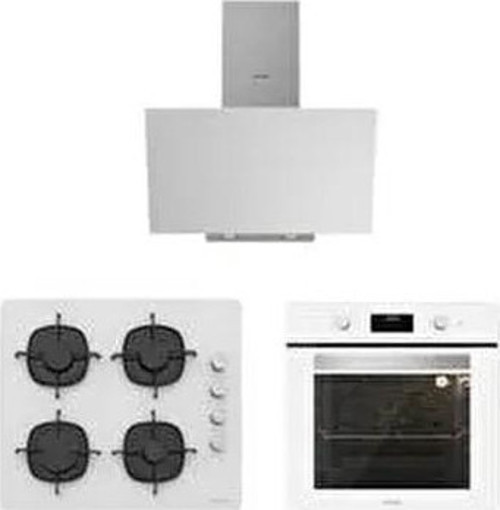 Beyaz Cam Ankastre Set ( 3481 Flam - CS5335W02 - BO6502W02 )