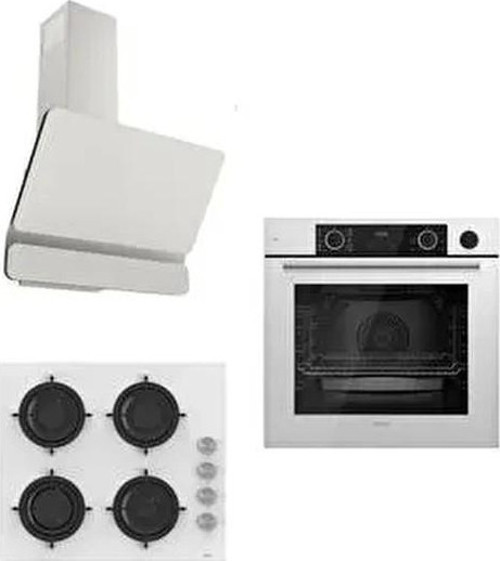 Steamart Cs Serisi Lux Beyaz Ankastre Set ( D081 - CS206 - XE64CB )