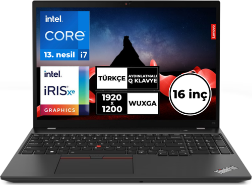 ThinkPad T16 Gen 2 i7-1355U 32 GB 2 TBSSD 16" WUXGA Windows 11 Pro 21HJS45TQ3 BT74