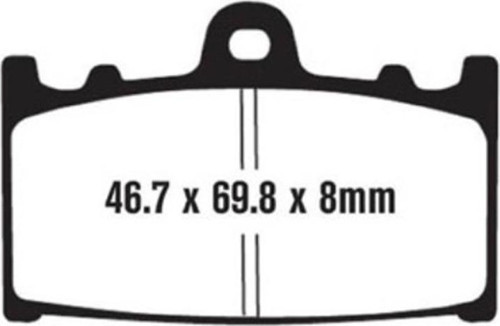 FA158HH SUZUKI GSXR750 00-02 , KAWASAKI VERSYS 1000 SINTER ÖN FREN BALATASI