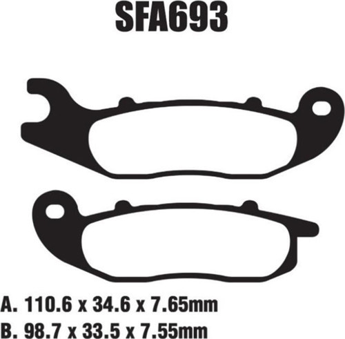 SFA693 HONDA PCX 125 S (WW 125 AK) 18-21 ÖN FREN BALATASI