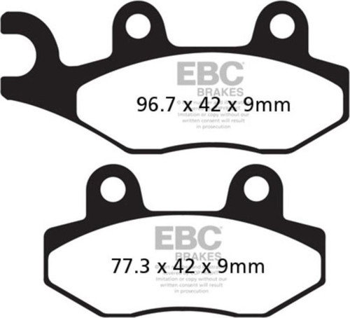 SFAC228 SUZUKI BURGMAN 400 07-15 , PEUGEOT GEOPOLIS CARBON ÖN ARKA FREN BALATA