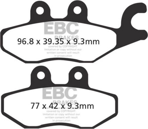 SFAC418 PIAGGIO XEVO250/400, MP3 250/300, MEDLEY 150 CARBON ARKA FREN BALATASI