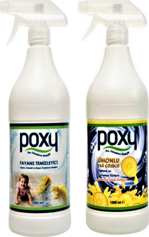 Fayans Derz Temizleyici 1 Lt & Limonlu Yağ Çözücü 1 Lt