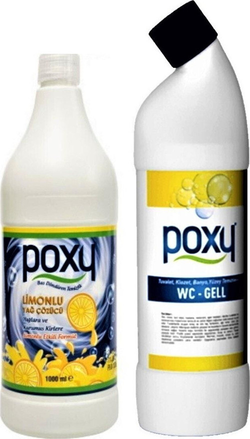 Limonlu Yağ Çözücü 1 lt & Wc Jell 1 lt