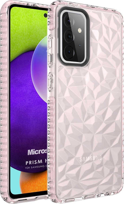 Samsung Galaxy A72 Kılıf Prism Hybrid Pembe