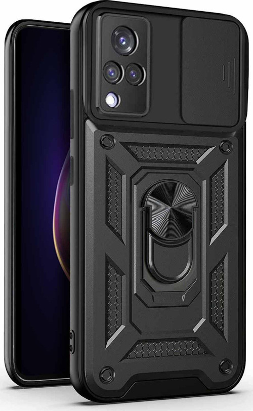 Vivo V21 Kılıf Impact Resistant Siyah