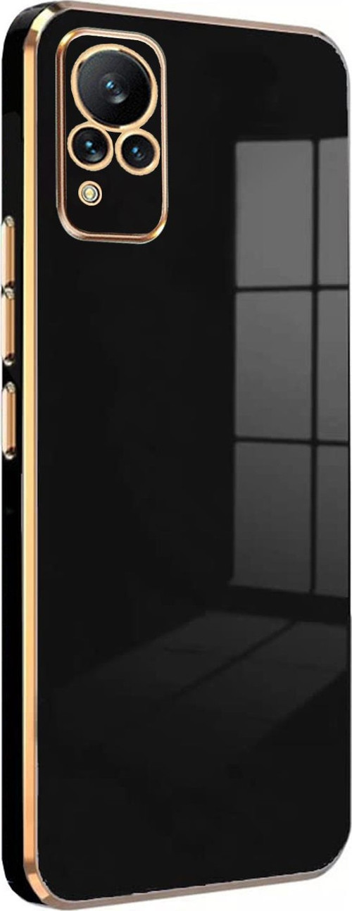 Vivo V21 Kılıf Olive Plated Siyah