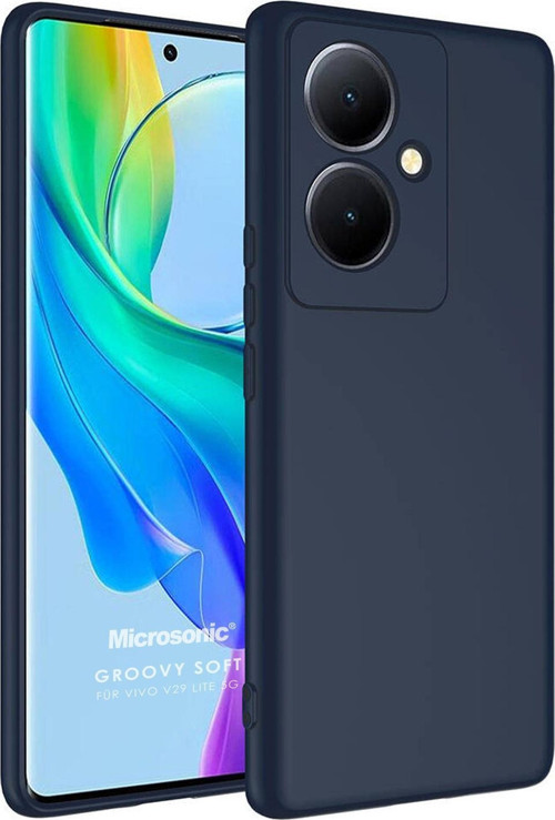 Vivo V29 Lite 5G Kılıf Groovy Soft Lacivert