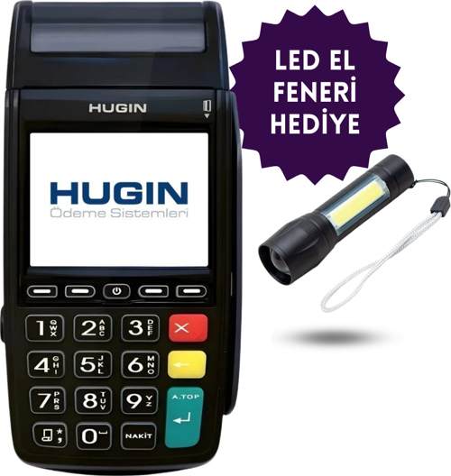 Hugin Tiger T300 4g Yeni Nesil Mobil Yazar Kasa Pos – Led El Feneri Hediye