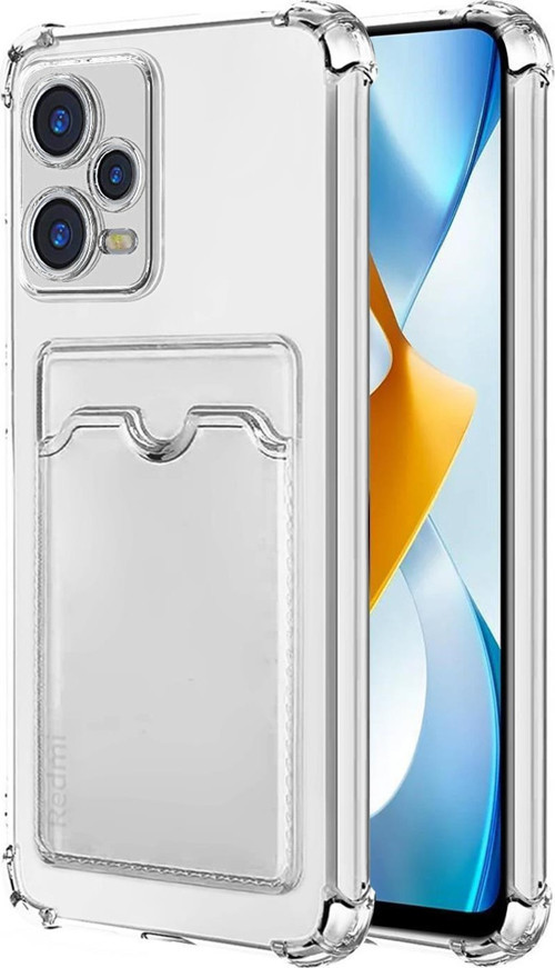 Xiaomi Redmi Note 12 Pro Card Slot Shock Kılıf Şeffaf