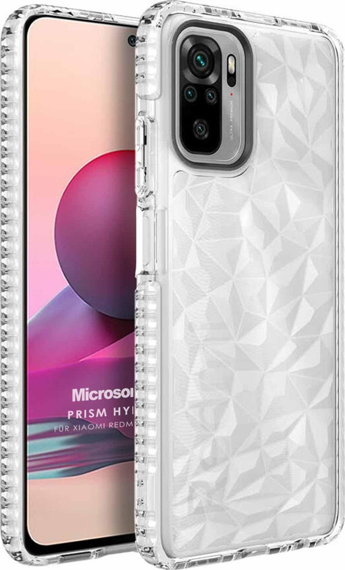 Xiaomi Redmi Note 10S Kılıf Prism Hybrid Şeffaf