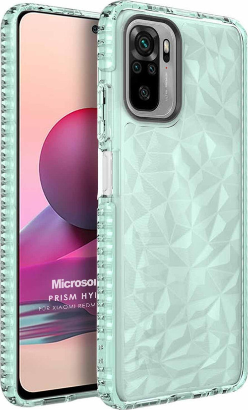 Xiaomi Redmi Note 10S Kılıf Prism Hybrid Yeşil