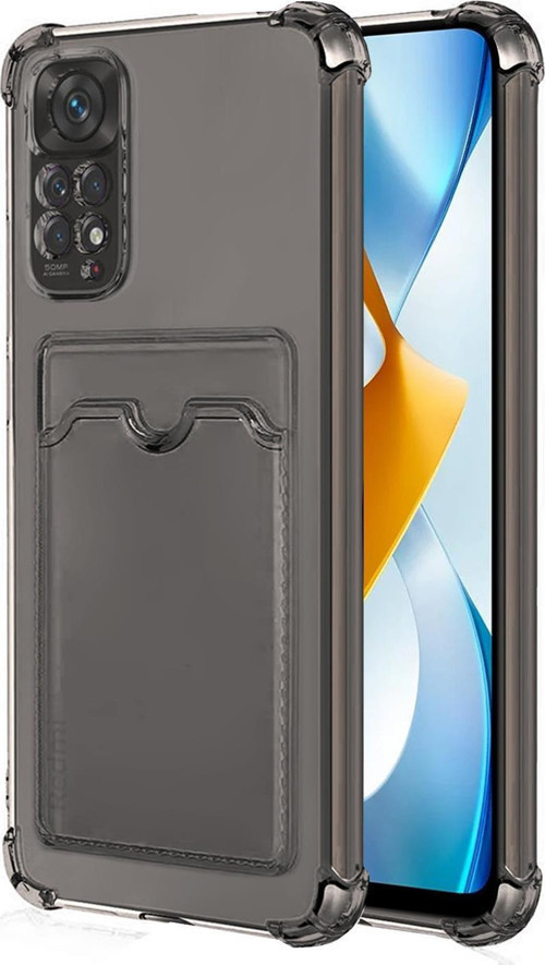 Xiaomi Redmi Note 11 Card Slot Shock Kılıf Füme