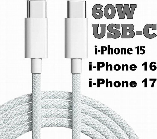 USB-C to USB-C 1 Metre Kablo 60W Güç PPS 2.0 Desteği Super Hızlı Şarj 480 Mbps Data Aktarım Hızı Type-C iphone 15 16 17