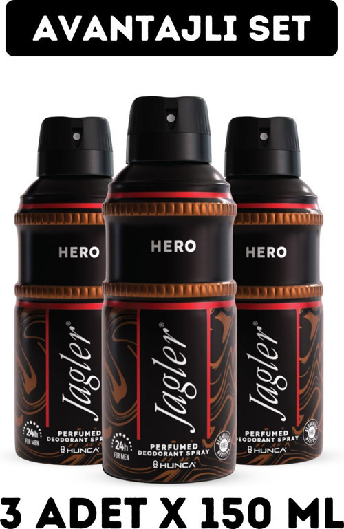 Hero Erkek Deodorant ( 3 Adet X 150 ml )