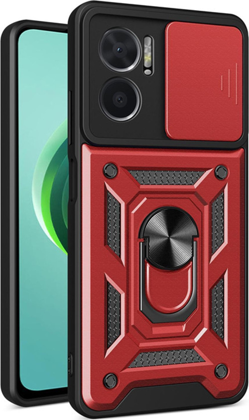 Xiaomi Redmi Note 11E Kılıf Impact Resistant Kırmızı