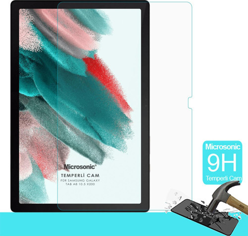 Samsung Galaxy Tab A8 X200 Tempered Glass Cam Ekran Koruyucu
