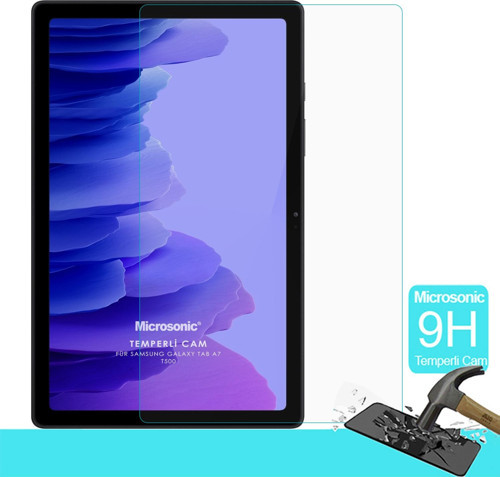 Samsung Galaxy Tab A7 T500 Tempered Glass Cam Ekran Koruyucu