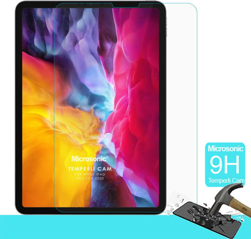 Apple iPad Pro 12.9'' 2020 4. Nesil (A2229-A2069-A2232) Temperli Cam Ekran Koruyucu