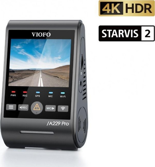 A229 Pro 4K HDR Sony Starvis 2 Sensörlü Wi-Fi GPS'li Araç Kamerası