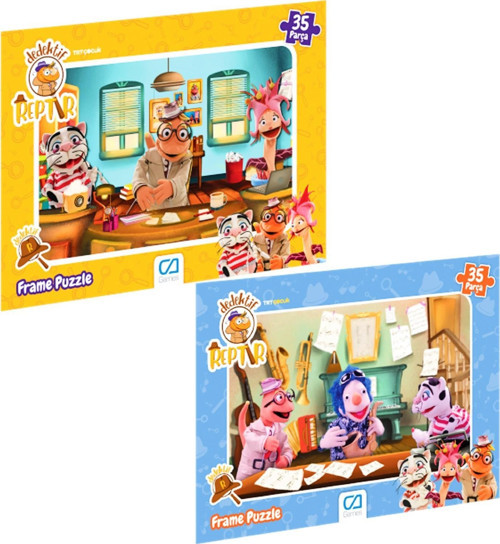Dedektif Reptır 35 Parça Frame Puzzle İkili Set