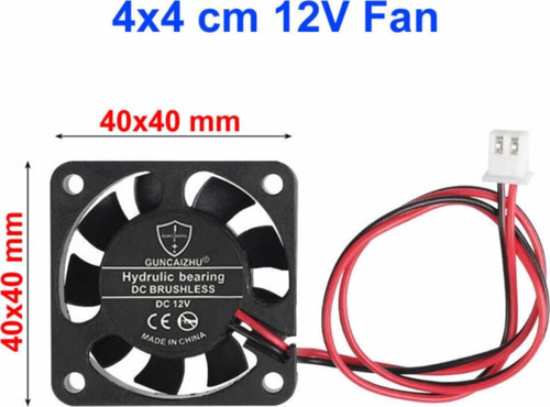 Dc 12V Fan 40X40Mm Dc 12V 0.1A 6200 Rpm 4X4Cm Soğutucu Kuluçka Ekran Kartı Cooler Peltier Printer