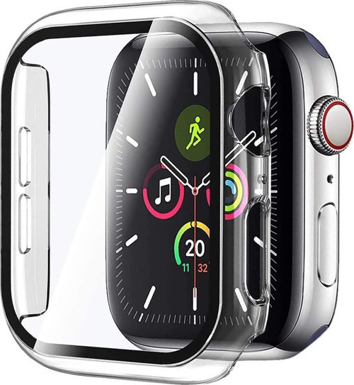 Apple Watch Series 9 45mm Kılıf Clear Premium Slim WatchBand Şeffaf