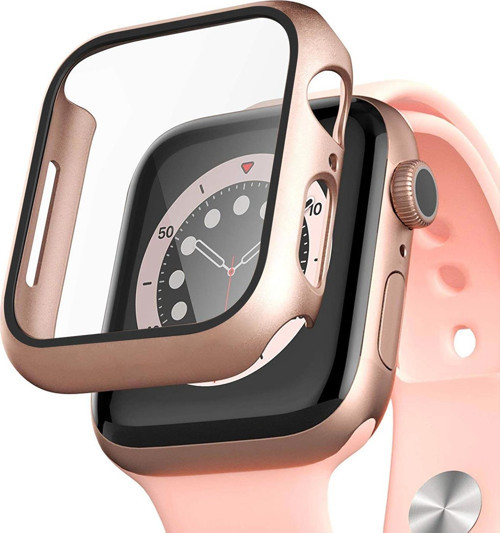 Apple Watch Series 9 41mm Kılıf Matte Premium Slim WatchBand Rose Gold