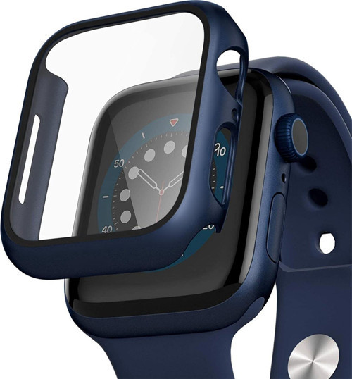 Apple Watch Series 9 41mm Kılıf Matte Premium Slim WatchBand Lacivert