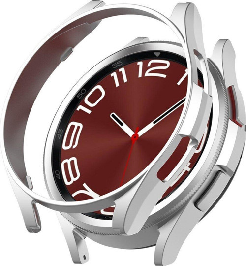 Samsung Galaxy Watch 6 Classic 47mm Kılıf Matte Premium Slim WatchBand Gümüş