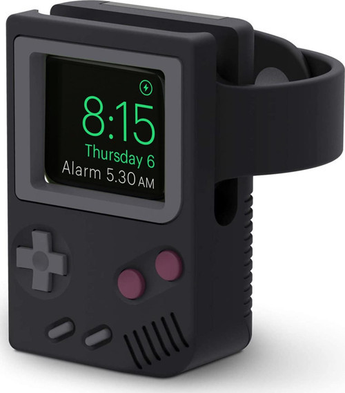 Apple Watch 8 41mm Masaüstü Şarj Standı Gameboy Siyah
